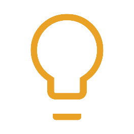 Lightbulb Icon - Yellow